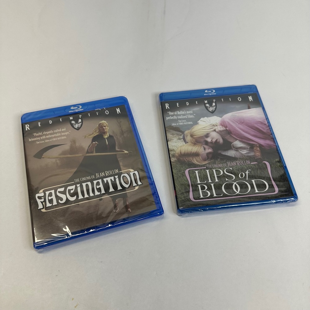 Jean Rollin Blu-ray Bundle Fascination Lips of Blood Redemption Kino New Sealed